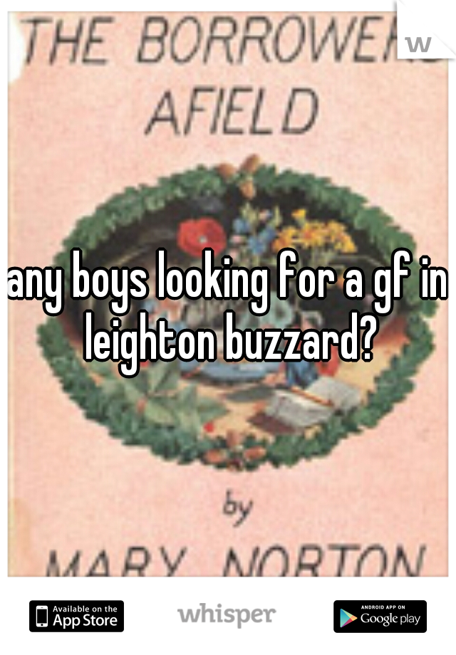 any boys looking for a gf in leighton buzzard?