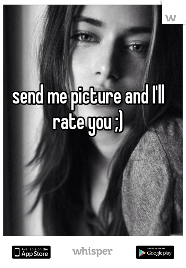 send me picture and I'll rate you ;)