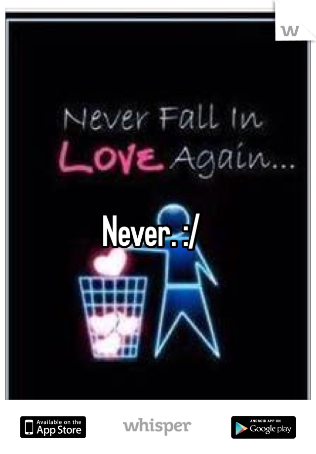 Never. :/