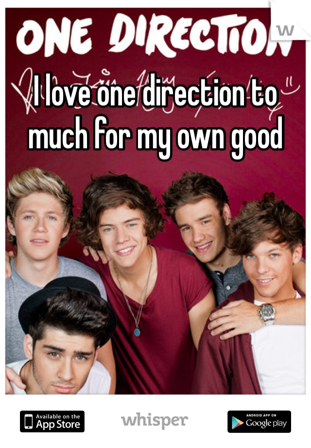 I love one direction to much for my own good