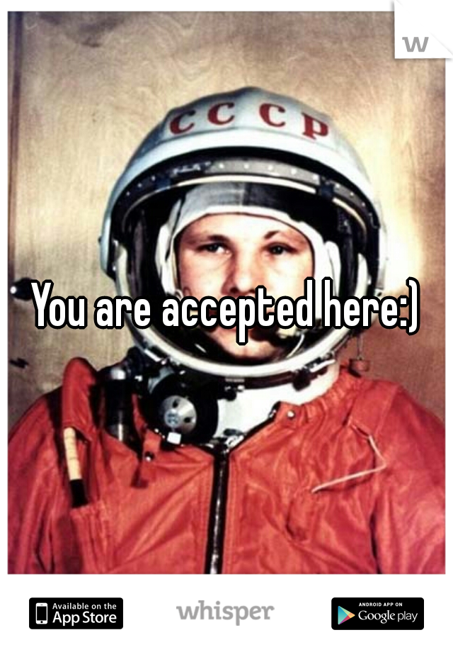 You are accepted here:)