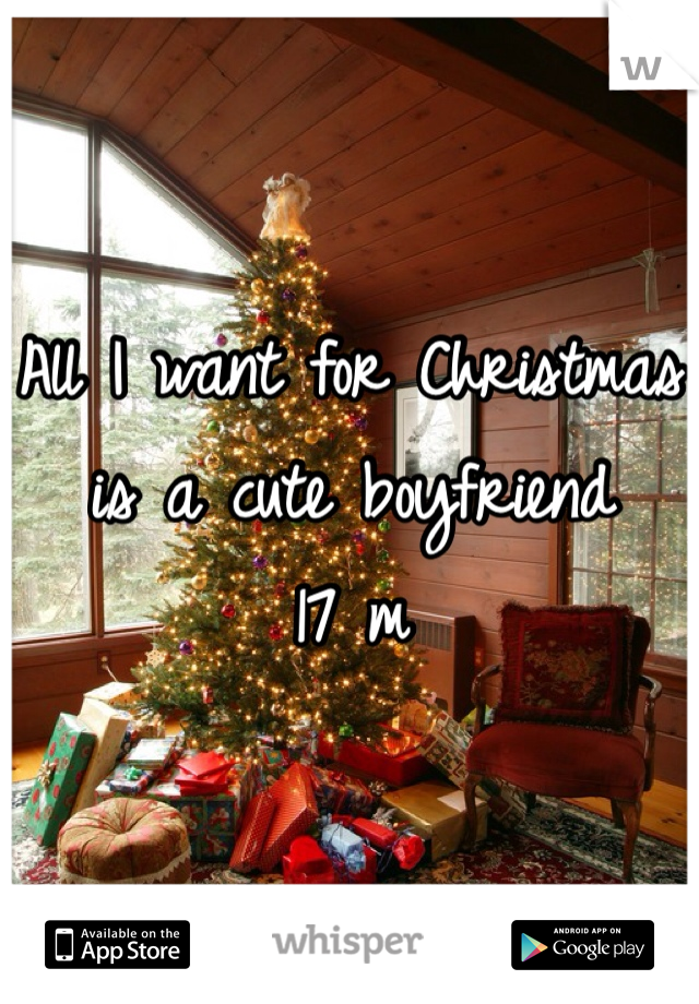All I want for Christmas is a cute boyfriend
17 m