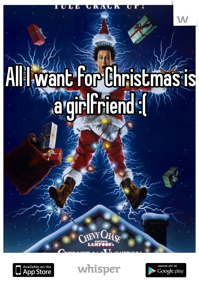 All I want for Christmas is a girlfriend :( 