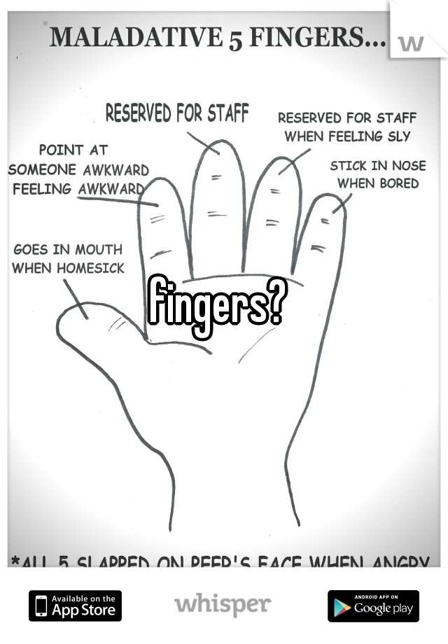fingers? 