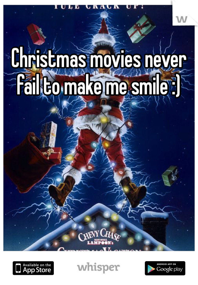 Christmas movies never fail to make me smile :) 