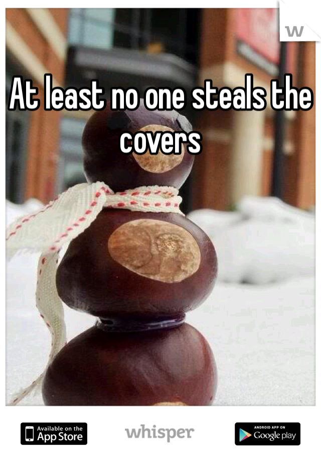 At least no one steals the covers 