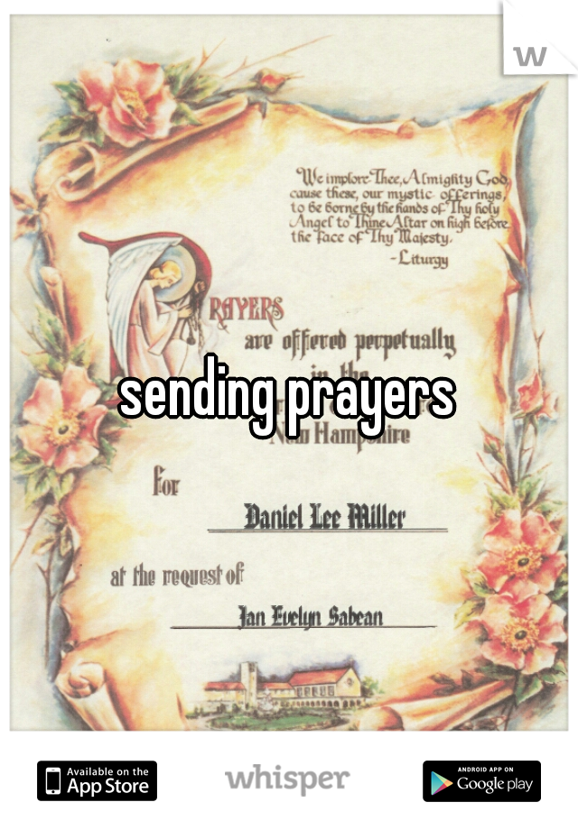sending prayers