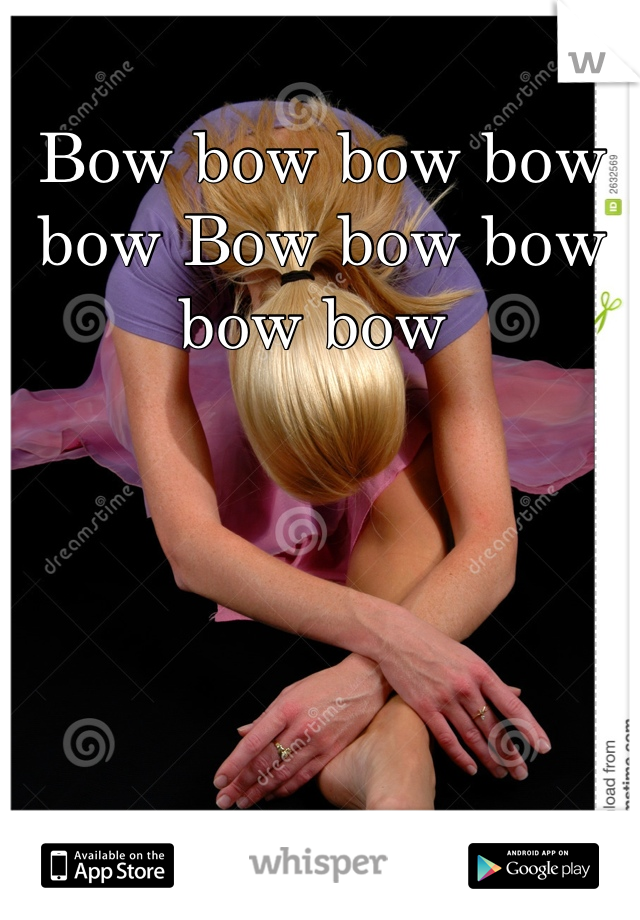 Bow bow bow bow bow Bow bow bow bow bow 