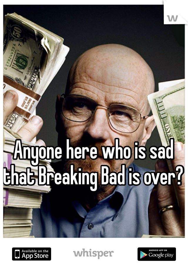 Anyone here who is sad that Breaking Bad is over?