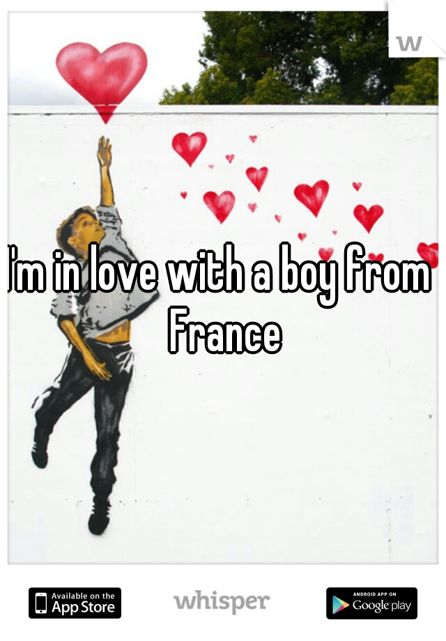 I'm in love with a boy from  France