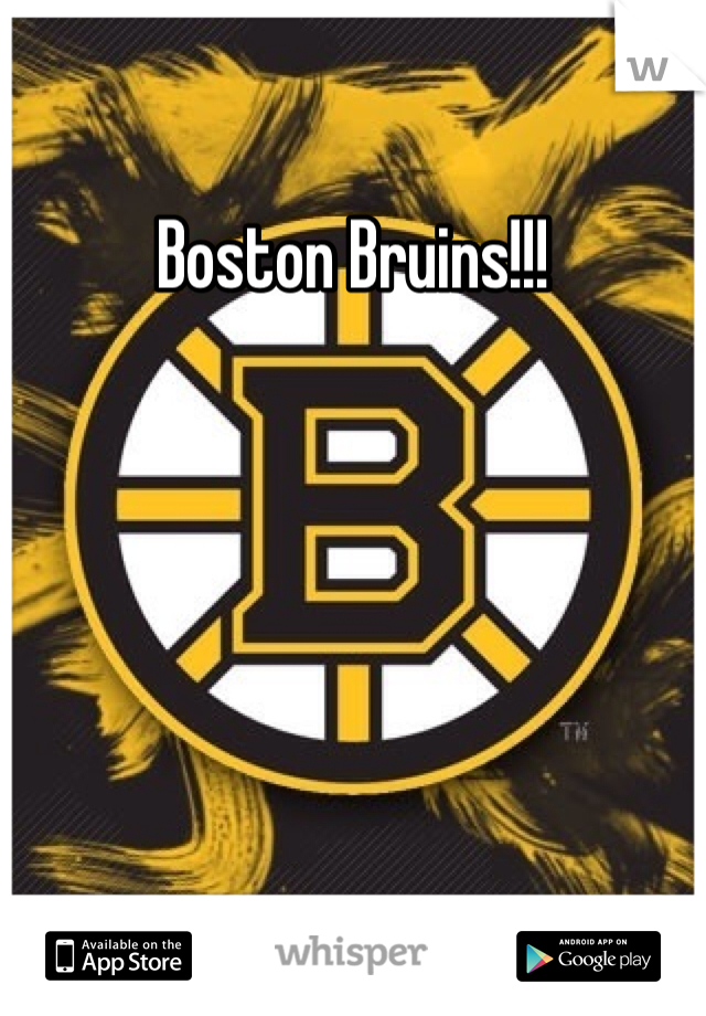 Boston Bruins!!!
