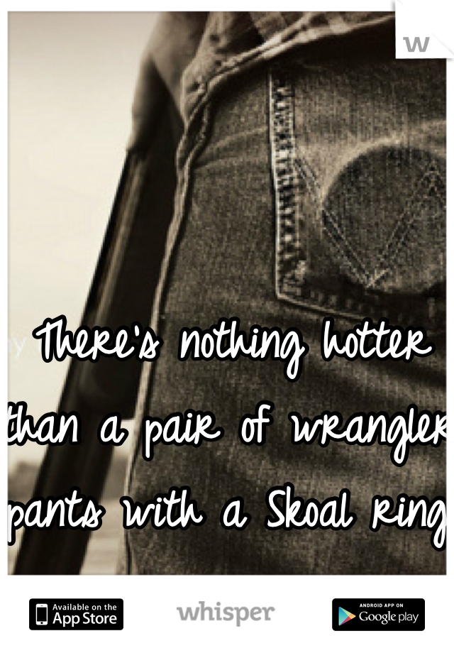 There's nothing hotter than a pair of wrangler pants with a Skoal ring!
