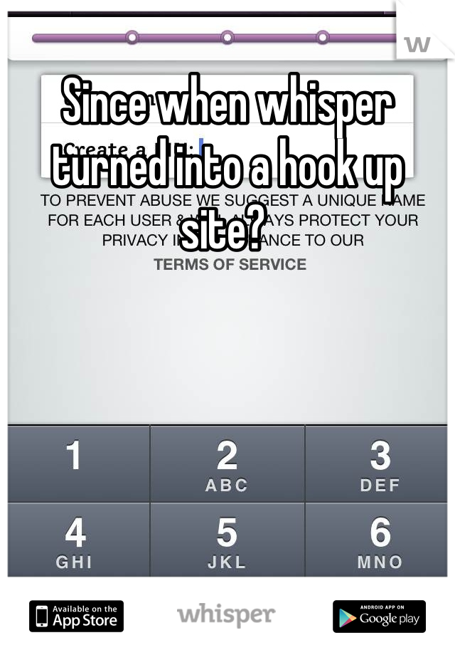 Since when whisper turned into a hook up site? 