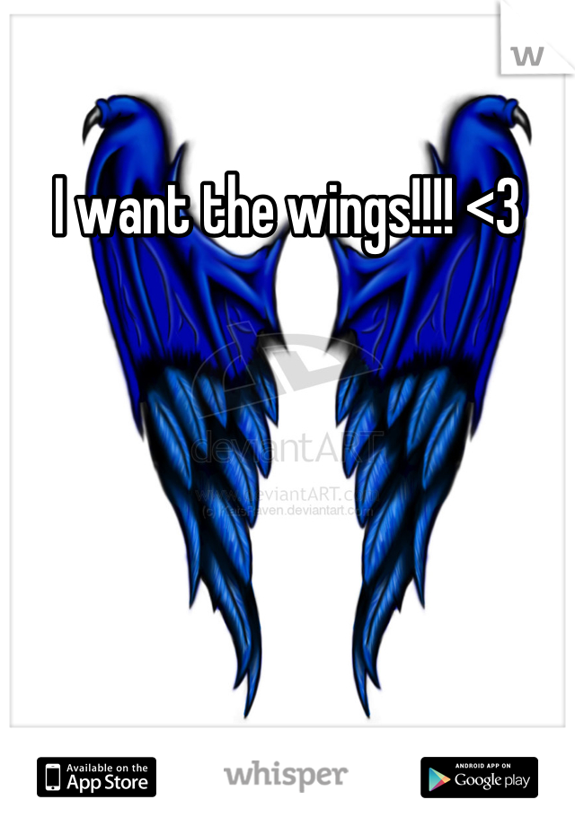 I want the wings!!!! <3
