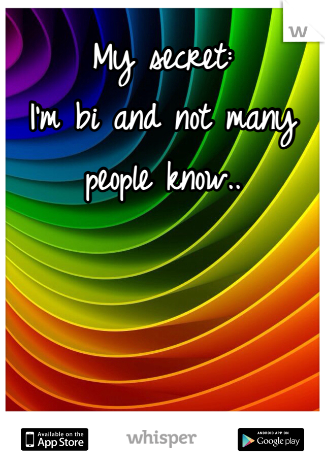 My secret: 
I'm bi and not many people know..