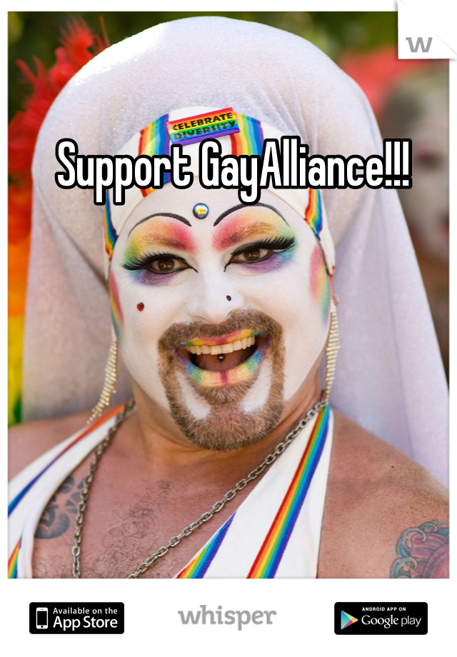  Support GayAlliance!!!
