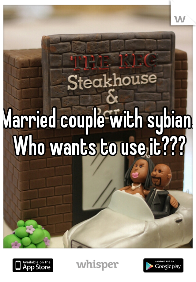 Married couple with sybian. Who wants to use it???