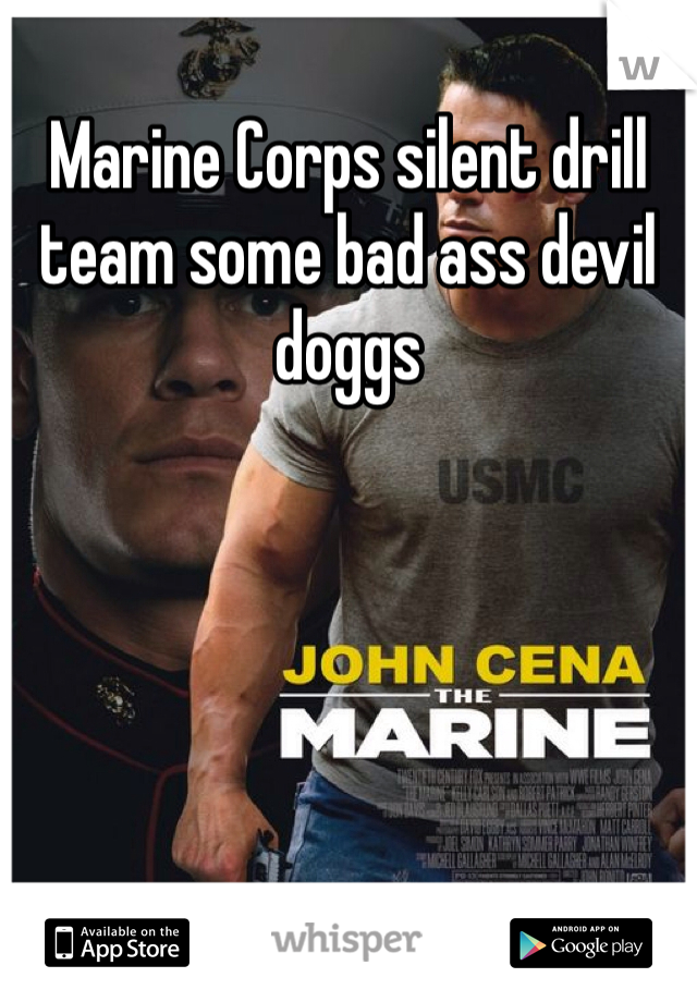 Marine Corps silent drill team some bad ass devil doggs