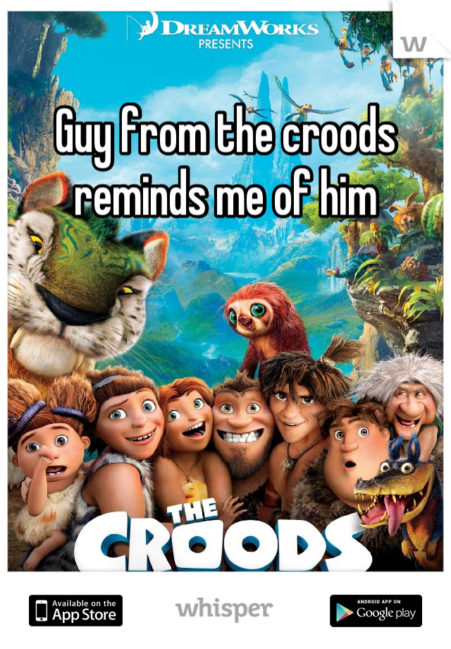 Guy from the croods reminds me of him