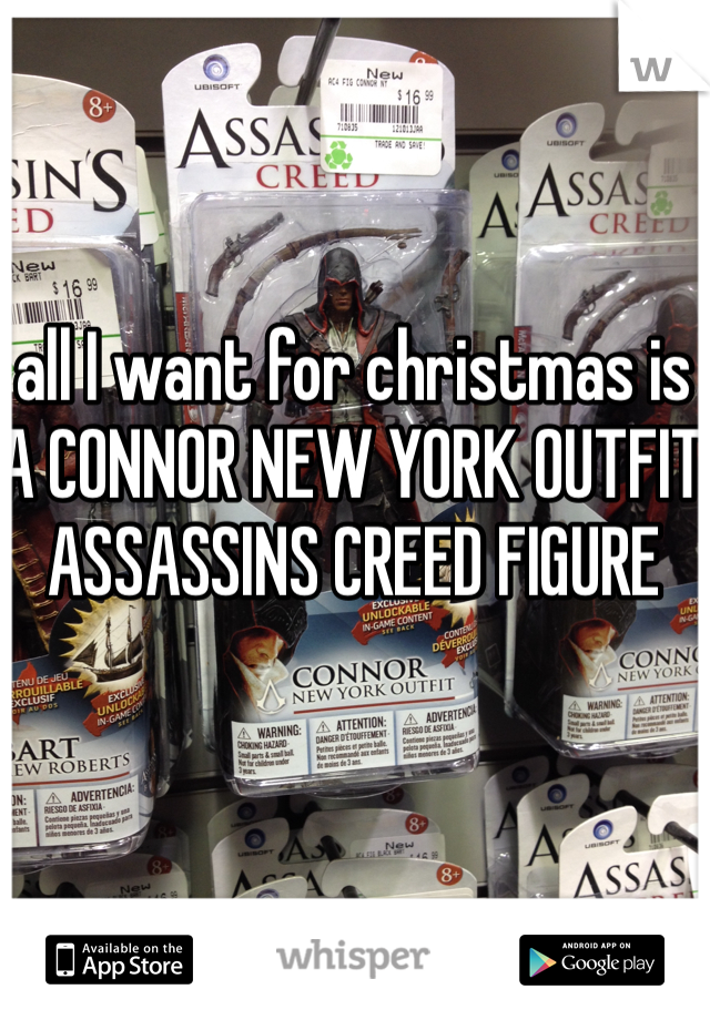 all I want for christmas is A CONNOR NEW YORK OUTFIT ASSASSINS CREED FIGURE 