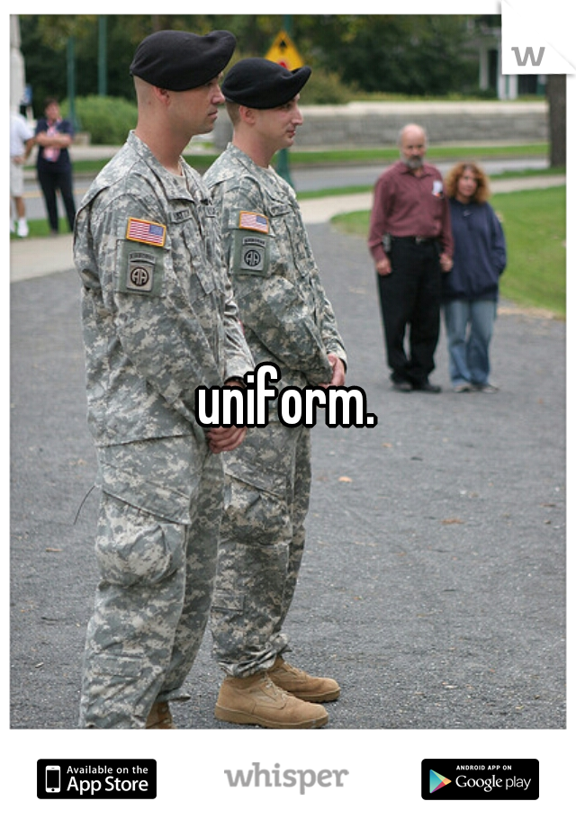 uniform.