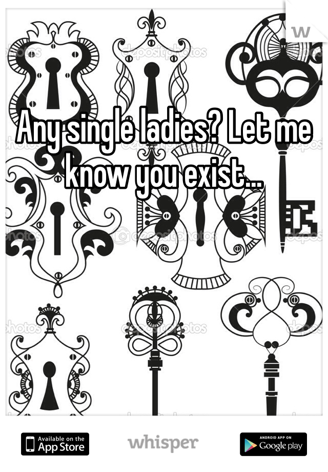 Any single ladies? Let me know you exist...