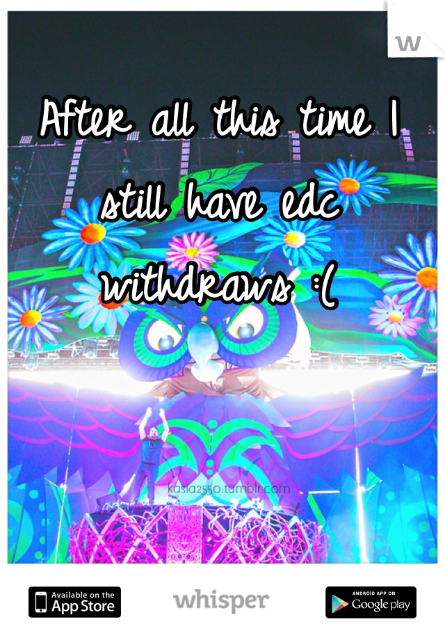 After all this time I still have edc withdraws :( 