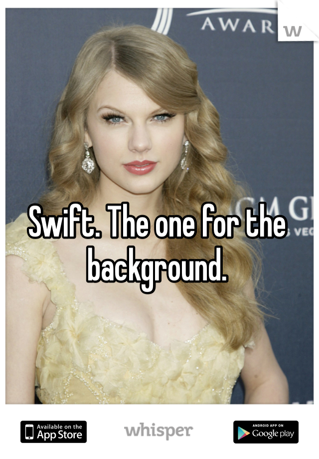 Swift. The one for the background.