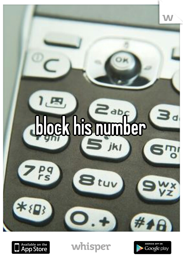 block his number