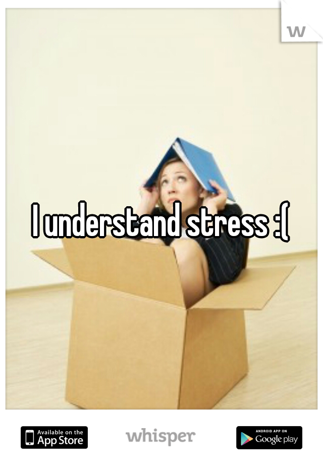 I understand stress :(