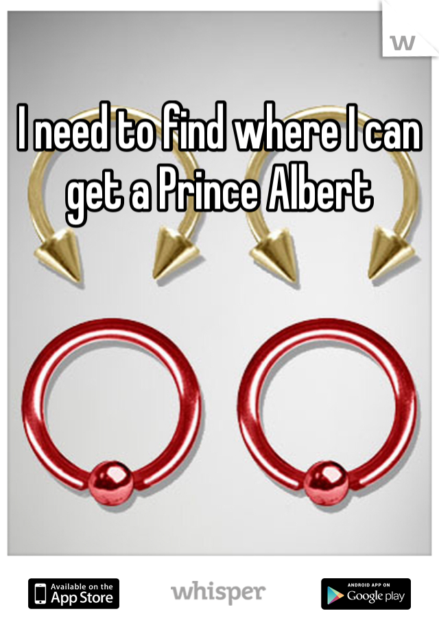 I need to find where I can get a Prince Albert 