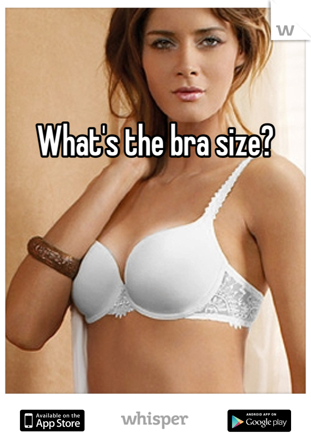 What's the bra size?
