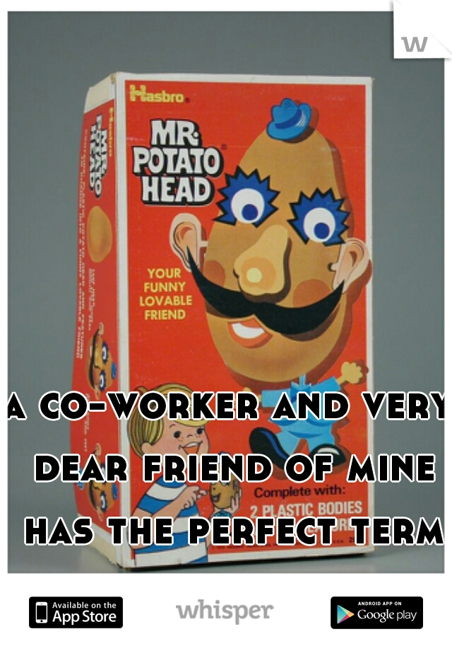 a co-worker and very dear friend of mine has the perfect term for them. tater head.
