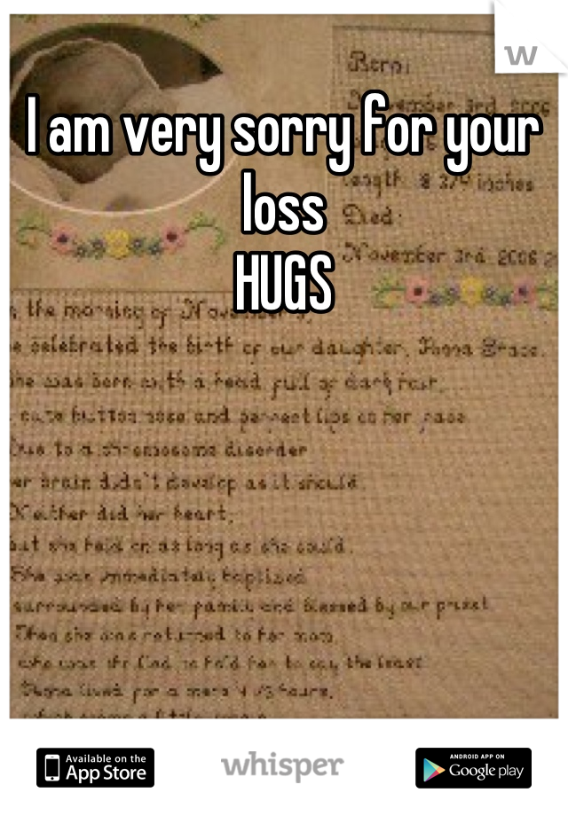 I am very sorry for your loss
HUGS
