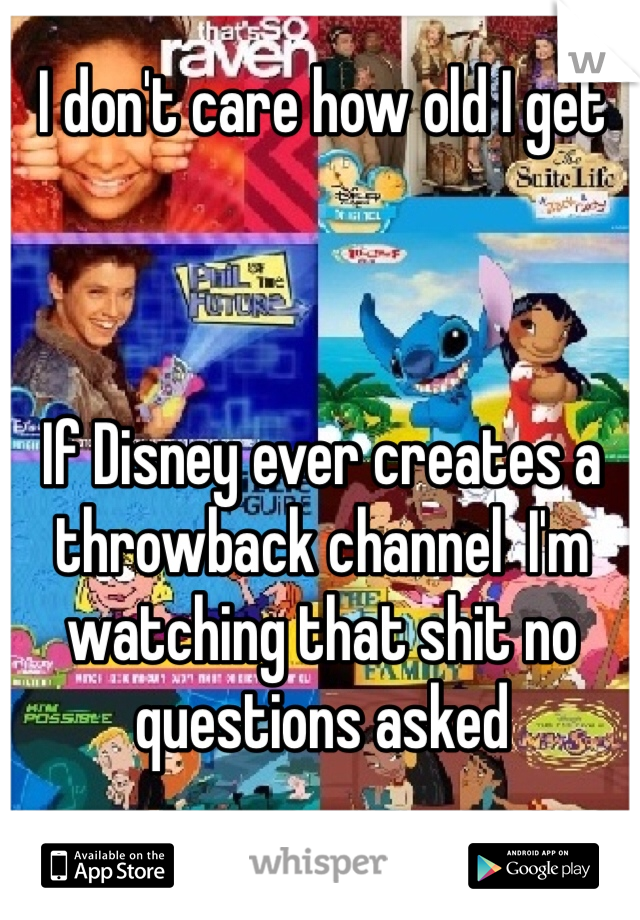 I don't care how old I get



If Disney ever creates a throwback channel  I'm watching that shit no questions asked 