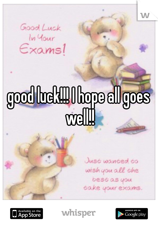 good luck!!! I hope all goes well!!