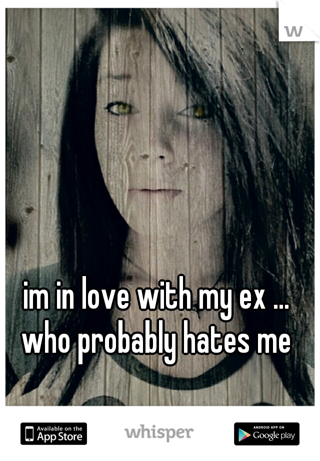 im in love with my ex ... who probably hates me 