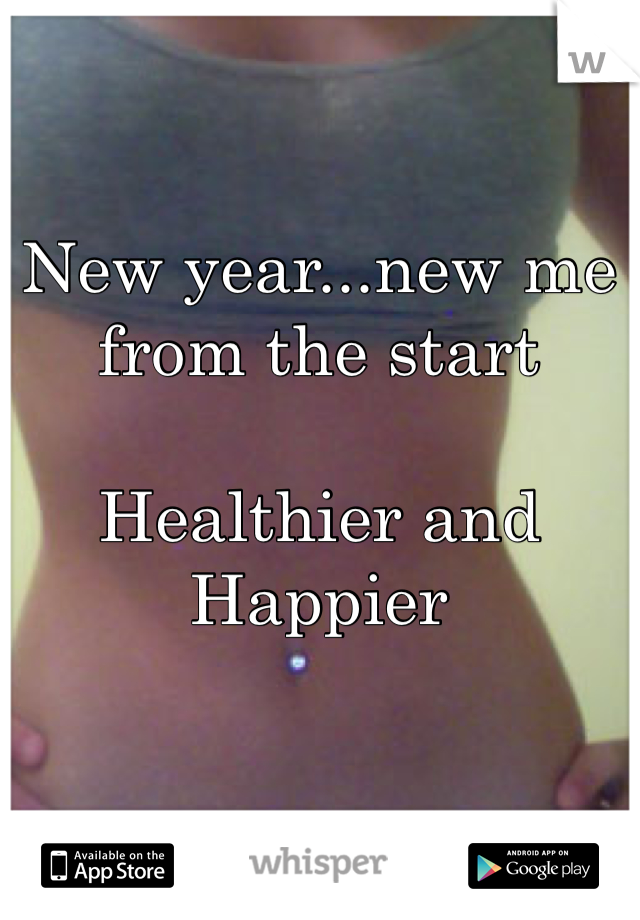 New year...new me from the start

Healthier and Happier
