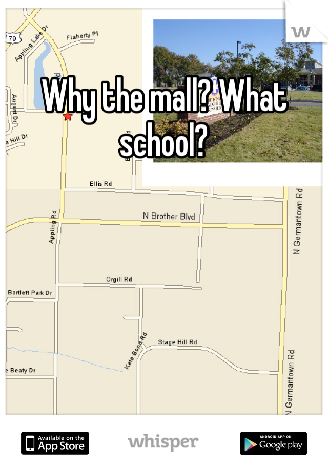 Why the mall? What school?