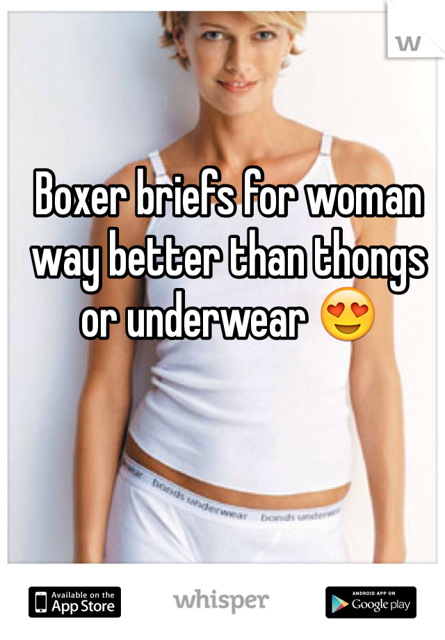 Boxer briefs for woman way better than thongs or underwear 😍 