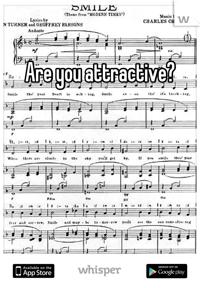Are you attractive?