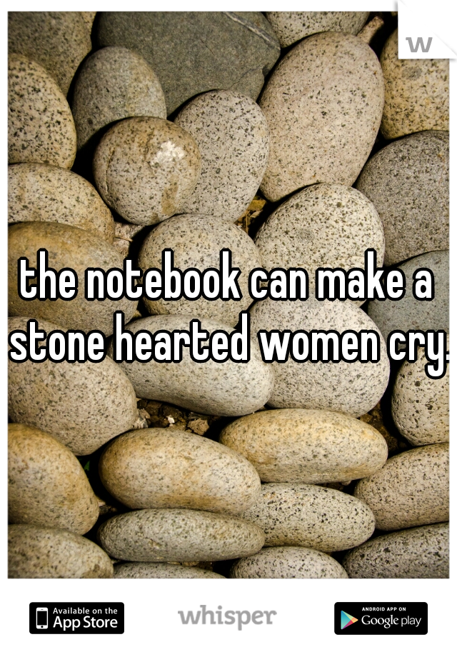 the notebook can make a stone hearted women cry.