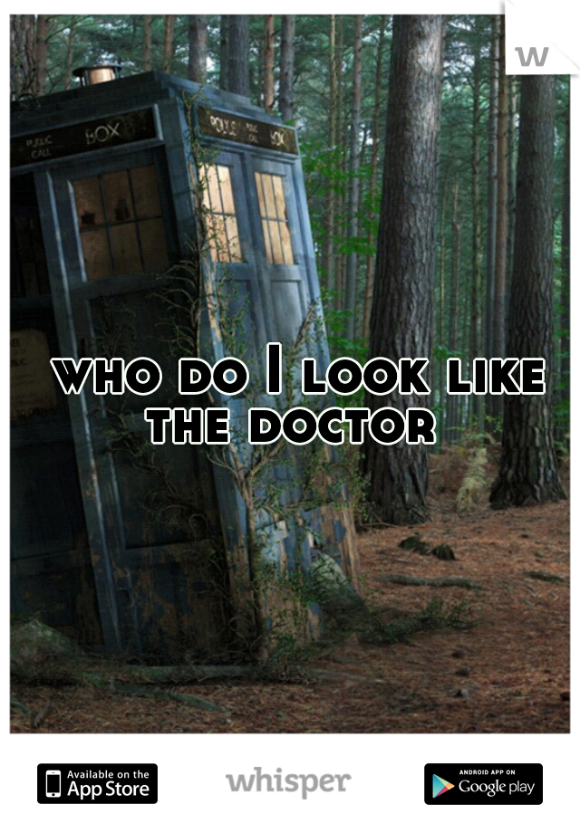  who do I look like the doctor 