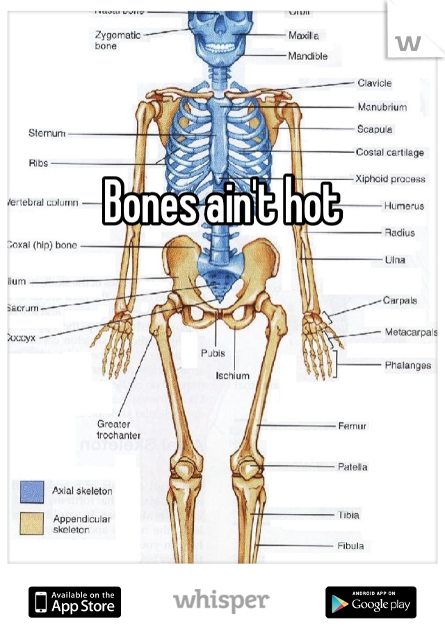 Bones ain't hot