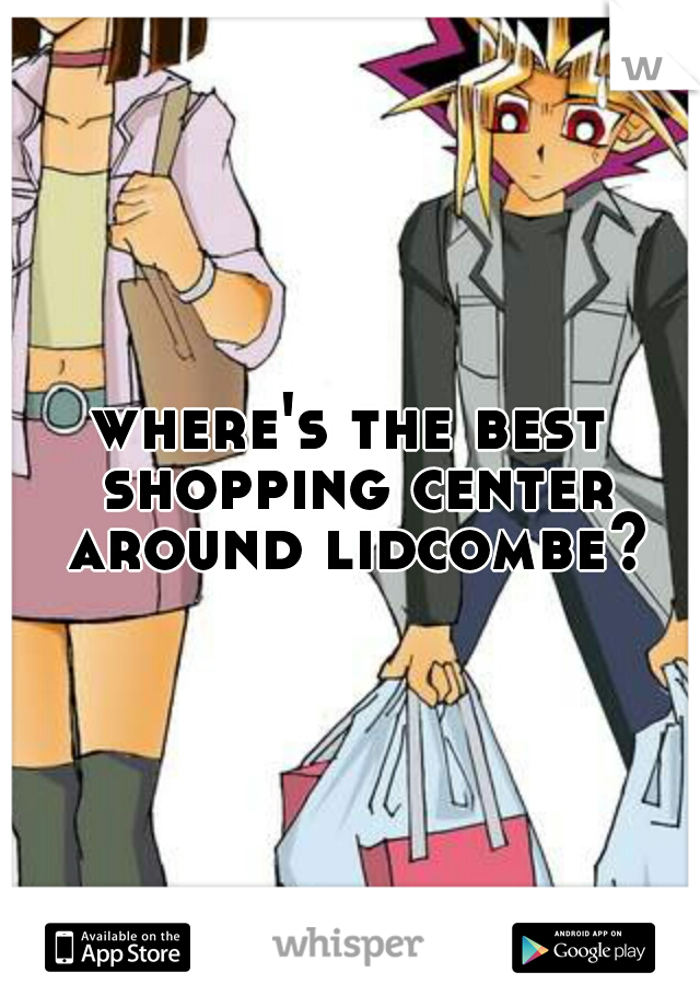 where's the best shopping center around lidcombe?