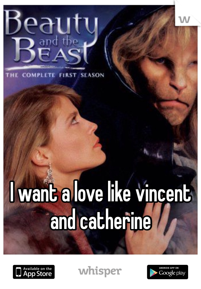 I want a love like vincent and catherine