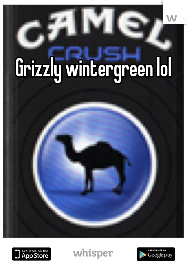 Grizzly wintergreen lol