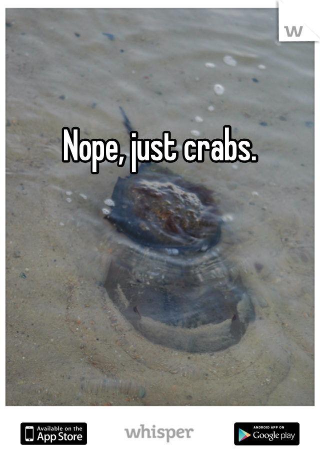 Nope, just crabs.