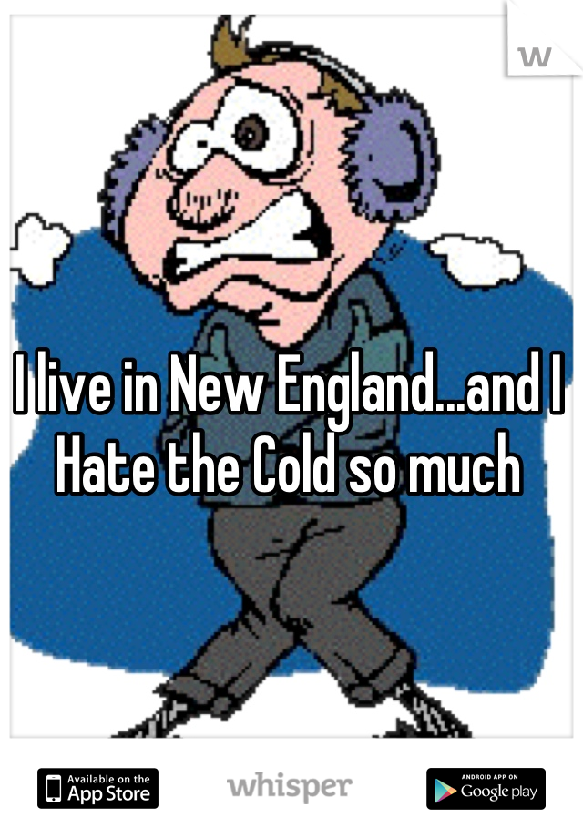 I live in New England...and I Hate the Cold so much