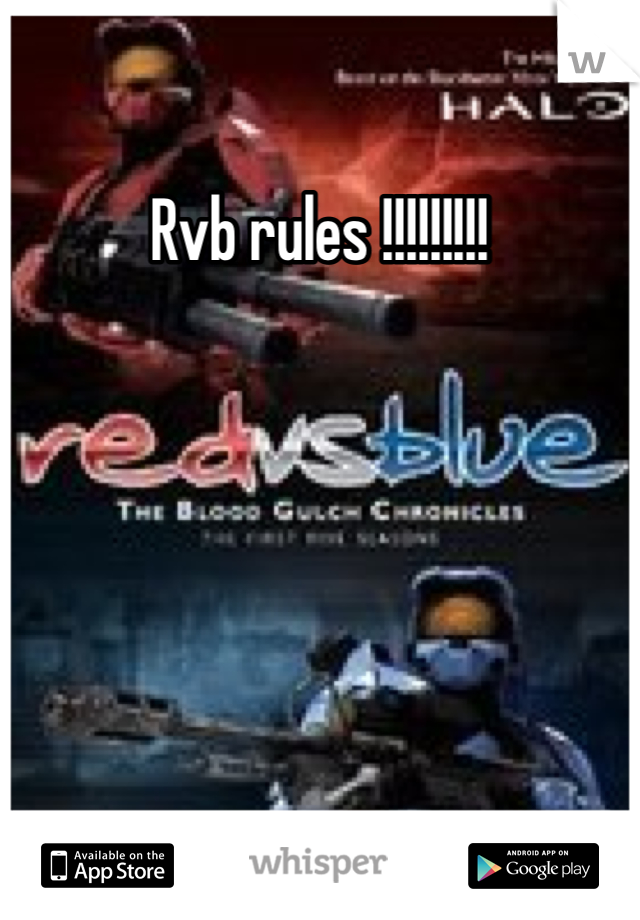 Rvb rules !!!!!!!!!